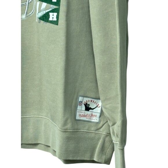 Mitchell & Ness Official NFL Merch. Green Bay Packers Sweatshirt, Light Gray, XL - Picture 2 of 14